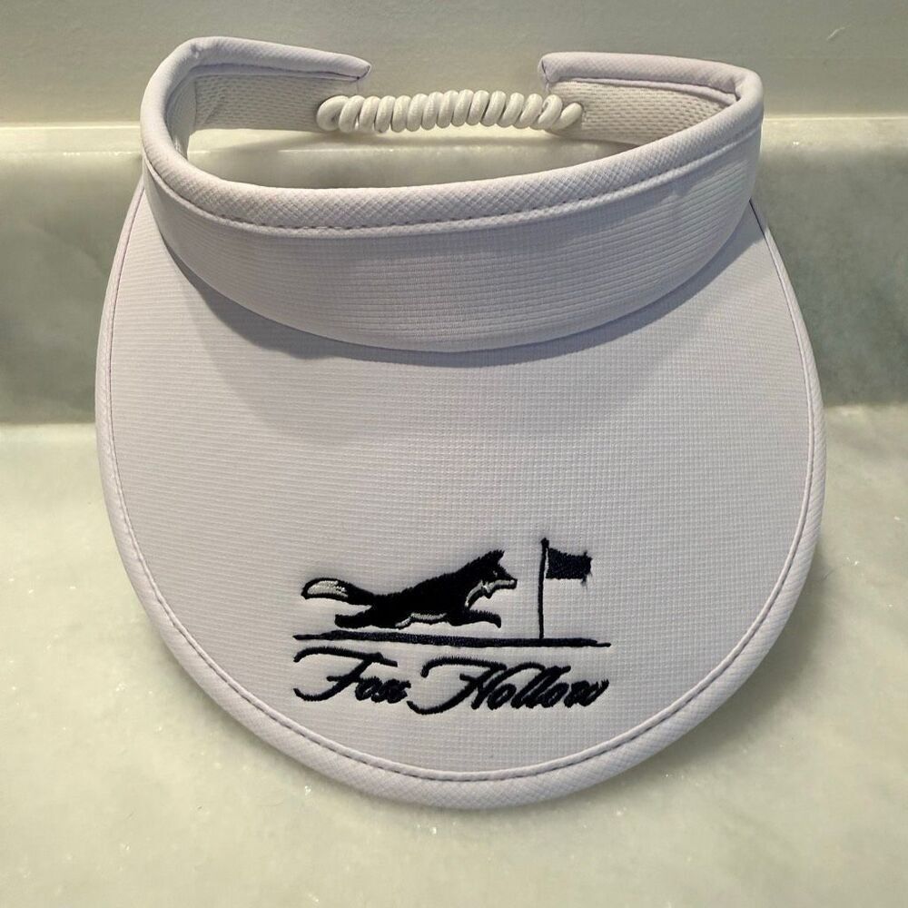 NWOT Ahead Performance Fox Hollow White Golf Sun Visor Hat Cap